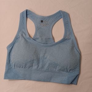 NWOT Womens Blue Padded Sports Bra Size Small Unbranded